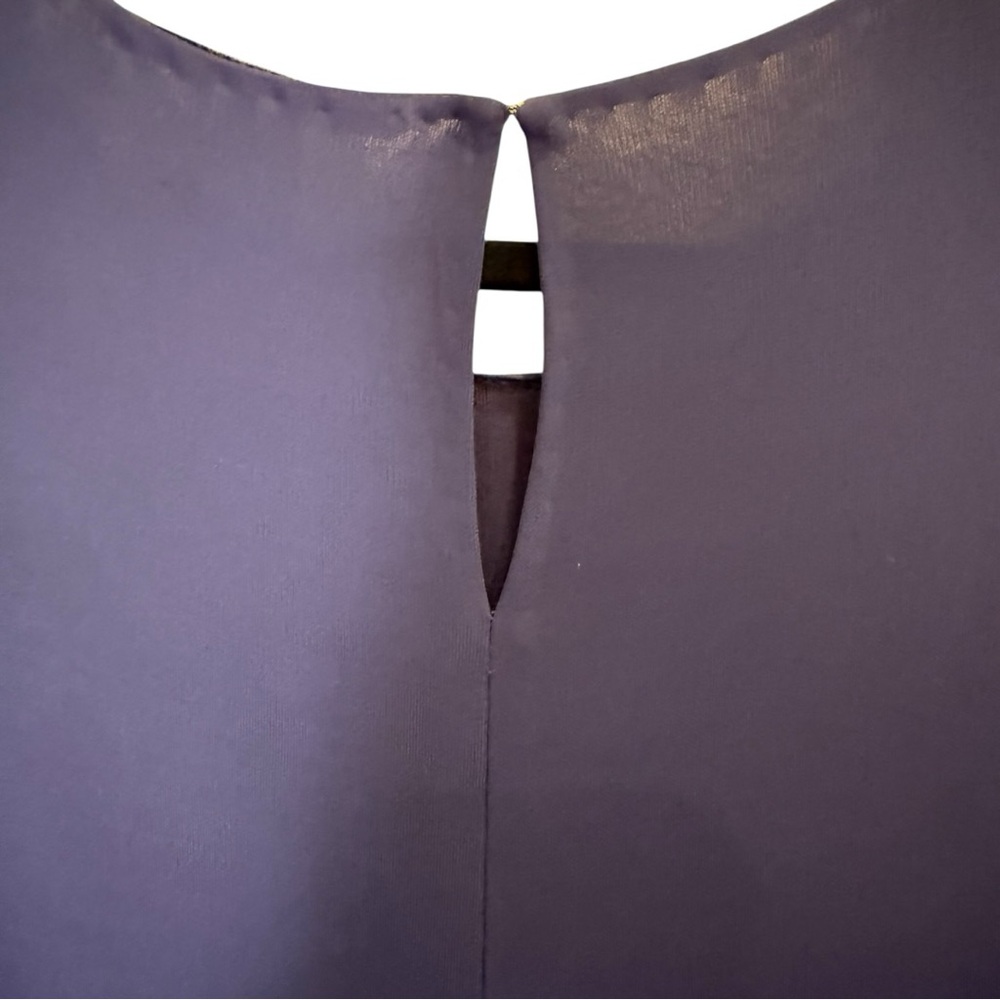 Diane Von Furstenberg Rosalie Midnight Viscose and Silk Pleated Midi Dress sz 14 - Picture 7 of 16